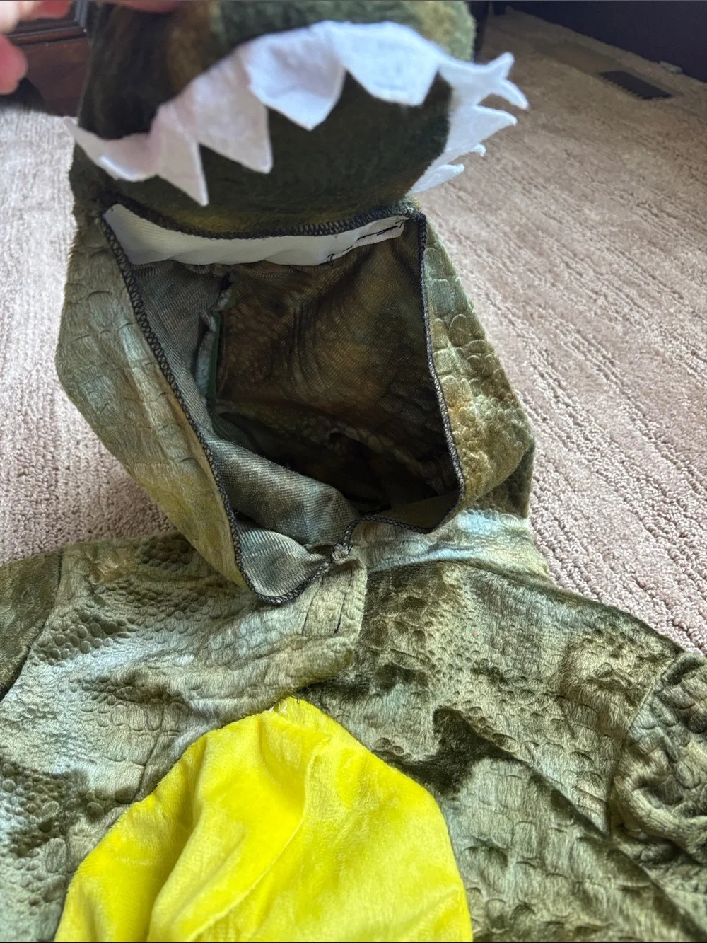 Kids Green Frog Costume with Yellow Belly